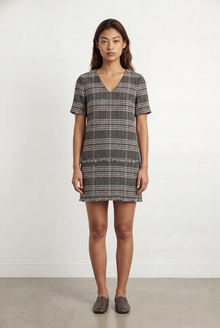 Robe Courte Noire et Blanche - Taille M/38 de la marque Claudie Pierlot | PARAD119002 - Vendu par Paradigme - Image 1
