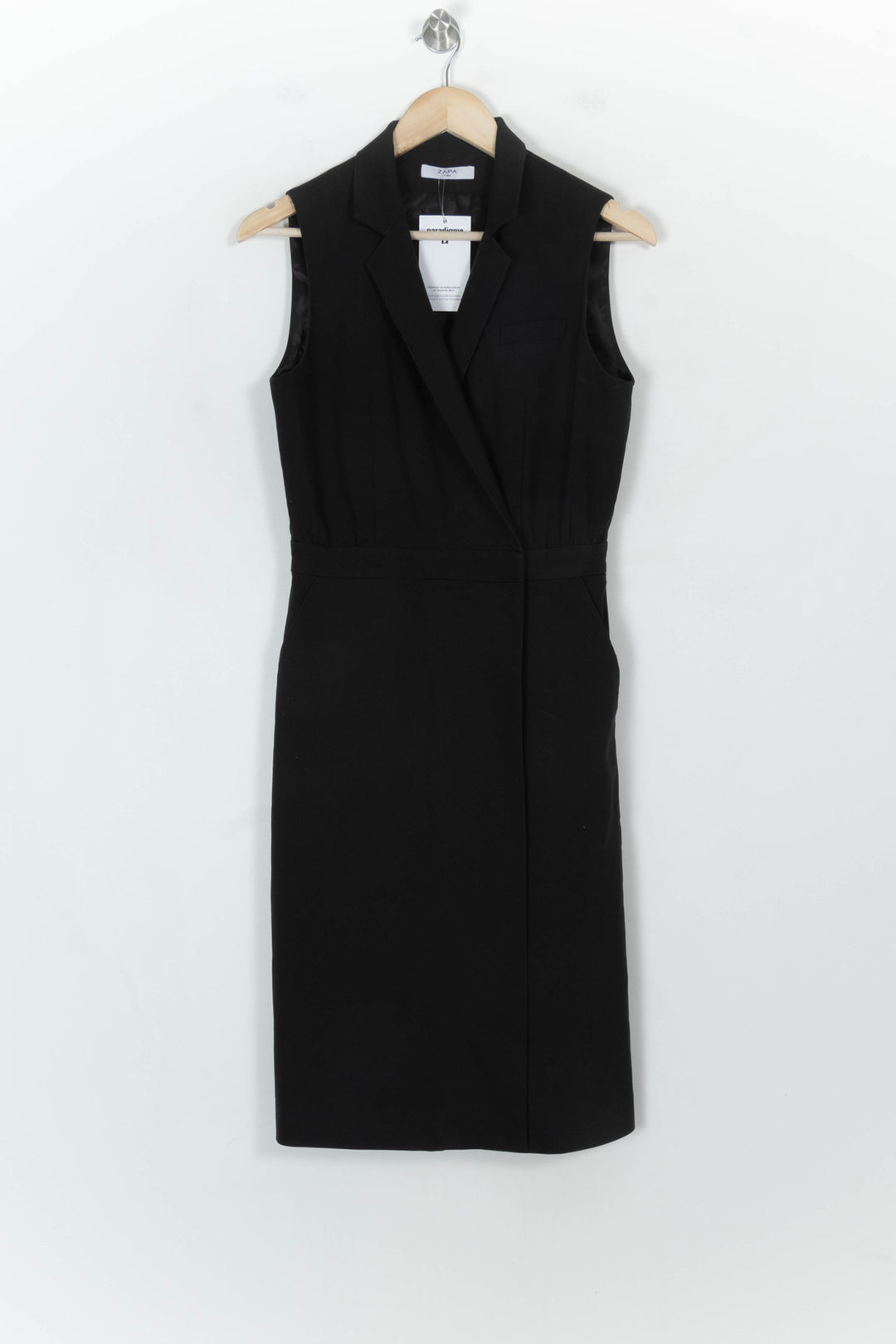 Robe Tailleur Noire - Taille M/38 de la marque ZAPA | PARAD119003 - Vendu par Paradigme - Image 2