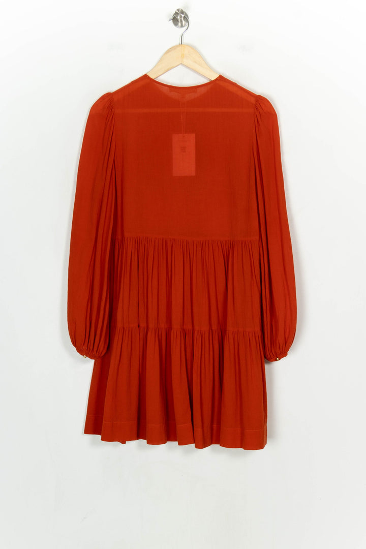 Robe Courte Orange - Taille M/38 de la marque Vanessa Bruno | PARAD119005 - Vendu par Paradigme - Image 5
