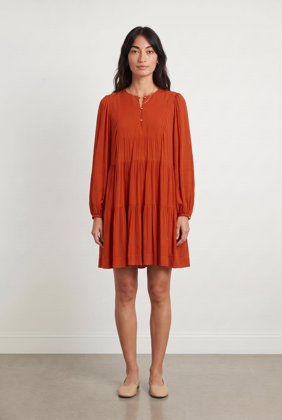 Robe Courte Orange - Taille M/38 de la marque Vanessa Bruno | PARAD119005 - Vendu par Paradigme - Image 1