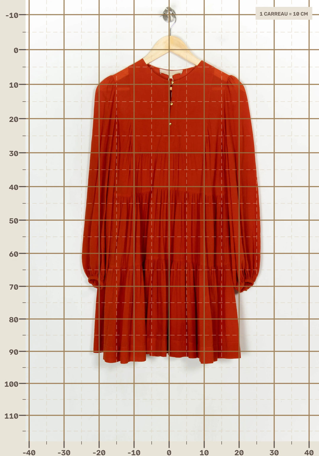 Robe Courte Orange - Taille M/38 de la marque Vanessa Bruno | PARAD119005 - Vendu par Paradigme - Image 4