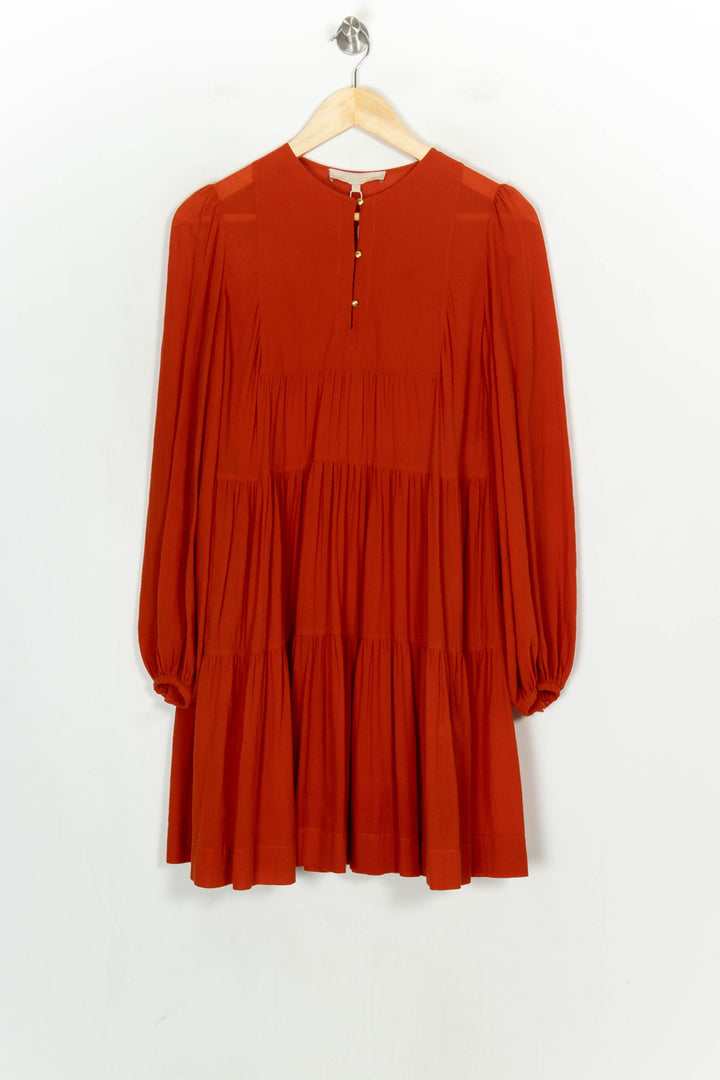 Robe Courte Orange - Taille M/38 de la marque Vanessa Bruno | PARAD119005 - Vendu par Paradigme - Image 2