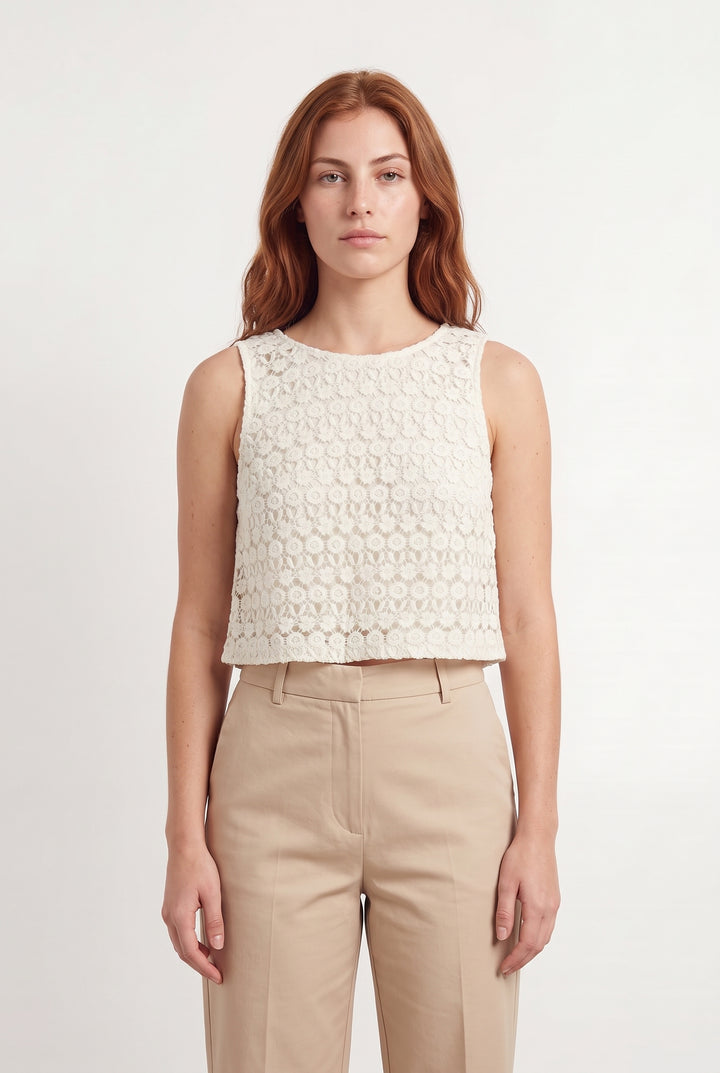 Débardeur Blanc - Taille S/36 de la marque Rosaé Paris | PARAD119006 - Vendu par Paradigme - Image 1