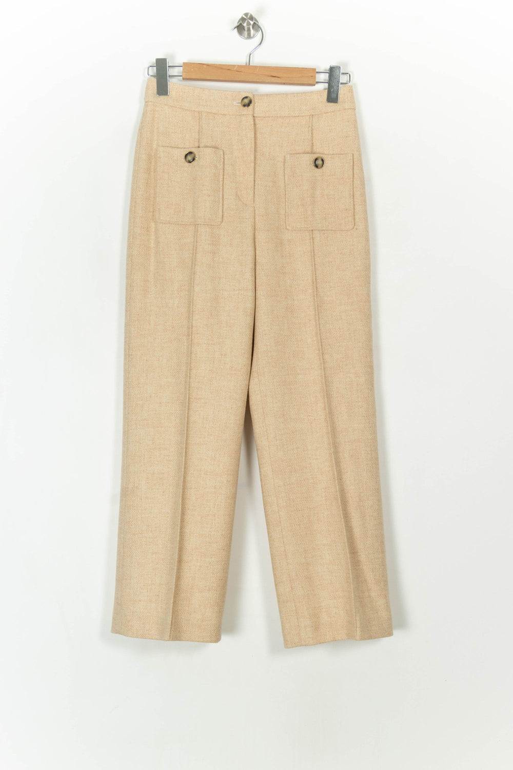 Pantalon Large Beige - Taille S/36 de la marque Sézane | PARAD119007 - Vendu par Paradigme - Image 2