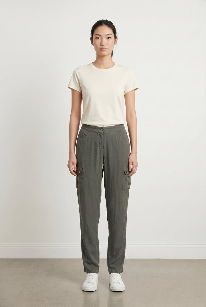 Pantalon Cargo Vert - Taille M/38 de la marque ZAPA | PARAD119010 - Vendu par Paradigme - Image 1