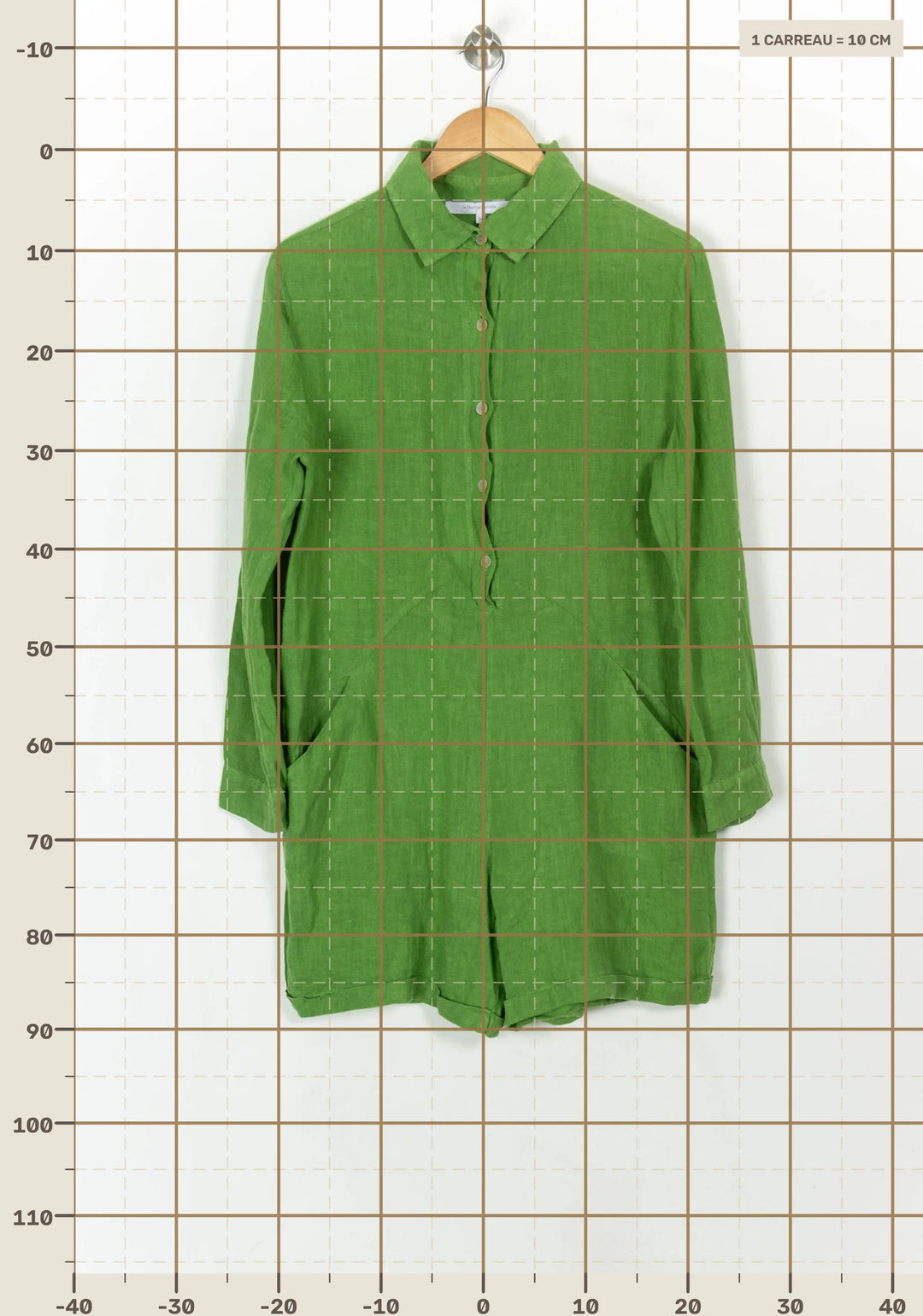 Combinaison Verte - Taille XS/34 de la marque La Fée Maraboutée | PARAD119011 - Vendu par Paradigme - Image 4