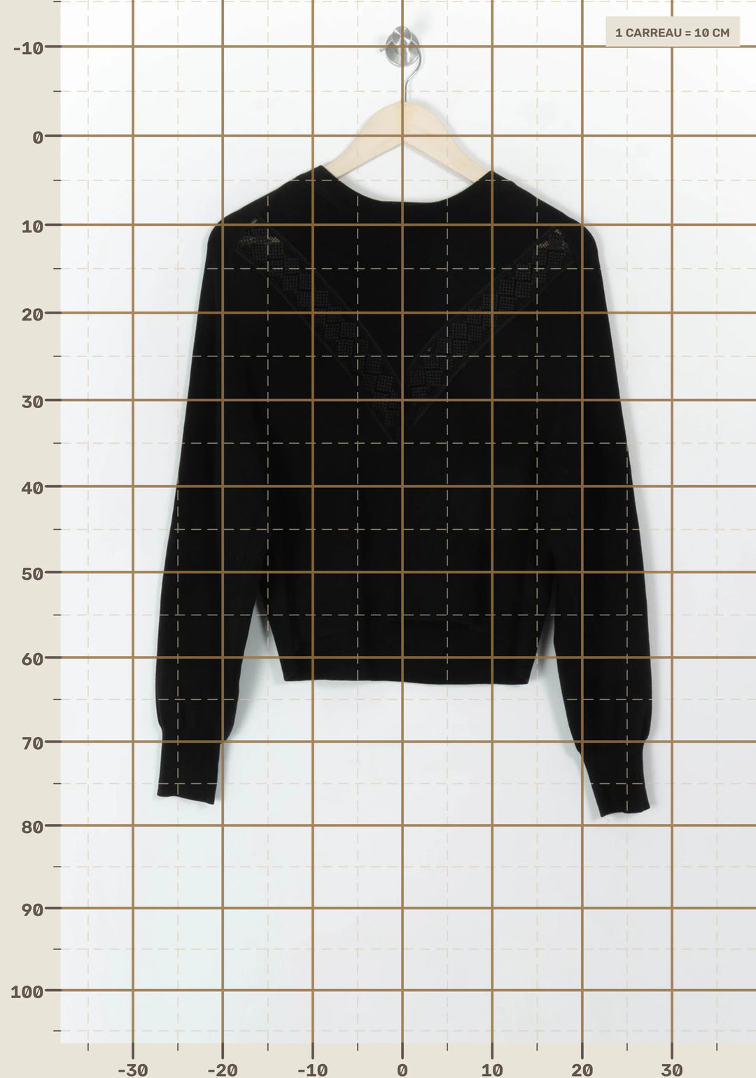 Pull Noir - Taille M/38 de la marque ZAPA | PARAD119012 - Vendu par Paradigme - Image 4