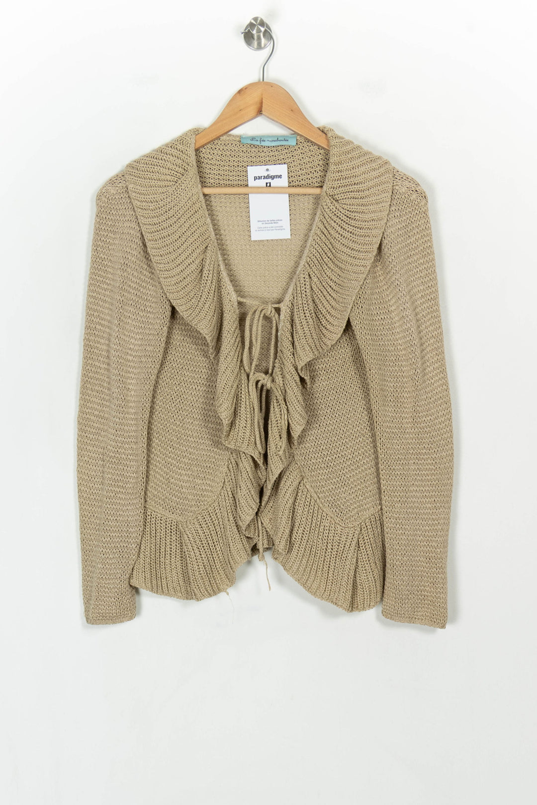Gilet Beige - Taille M/38 de la marque La Fée Maraboutée | PARAD119015 - Vendu par Paradigme - Image 2