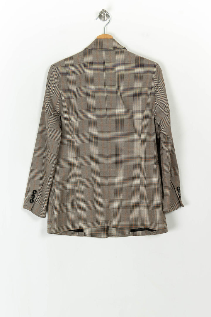 Blazer à Carreaux Marron et Beige - Taille M/38 de la marque La Petite Etoile | PARAD119017 - Vendu par Paradigme - Image 5