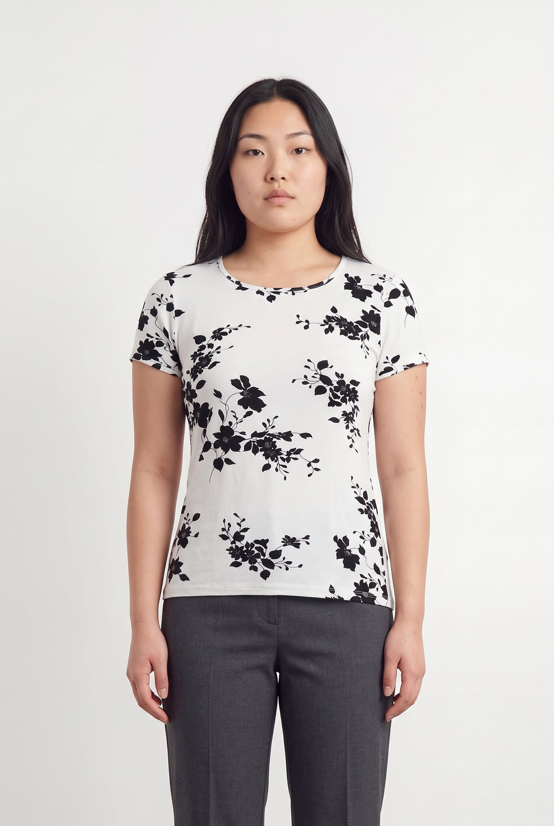 Tee-shirt Blanc et Noir - Taille L/40 de la marque Caroll | PARAD119023 - Vendu par Paradigme - Image 1
