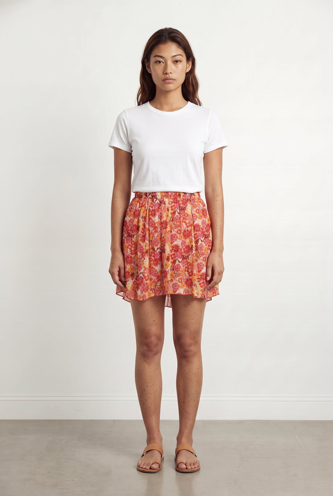 Jupe Fleurie Multicolore - Taille M/38 de la marque Orta | PARAD119024 - Vendu par Paradigme - Image 1