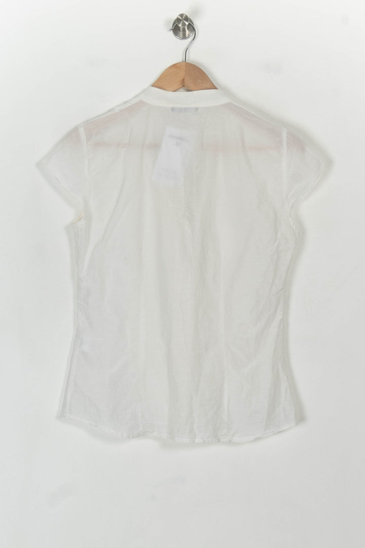 Blouse Blanche - Taille M/38 de la marque Caroll | PARAD119025 - Vendu par Paradigme - Image 5