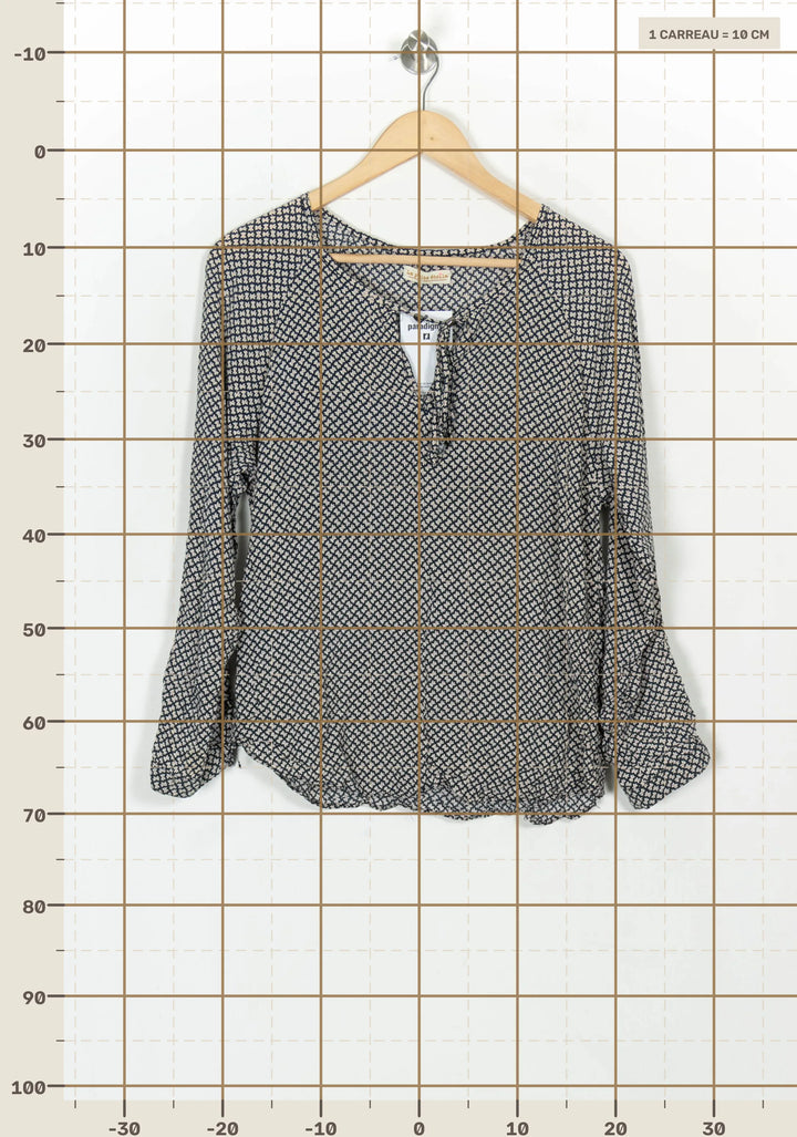 Blouse Noir et Blanc - Taille L/40 de la marque La Petite Etoile | PARAD119026 - Vendu par Paradigme - Image 4