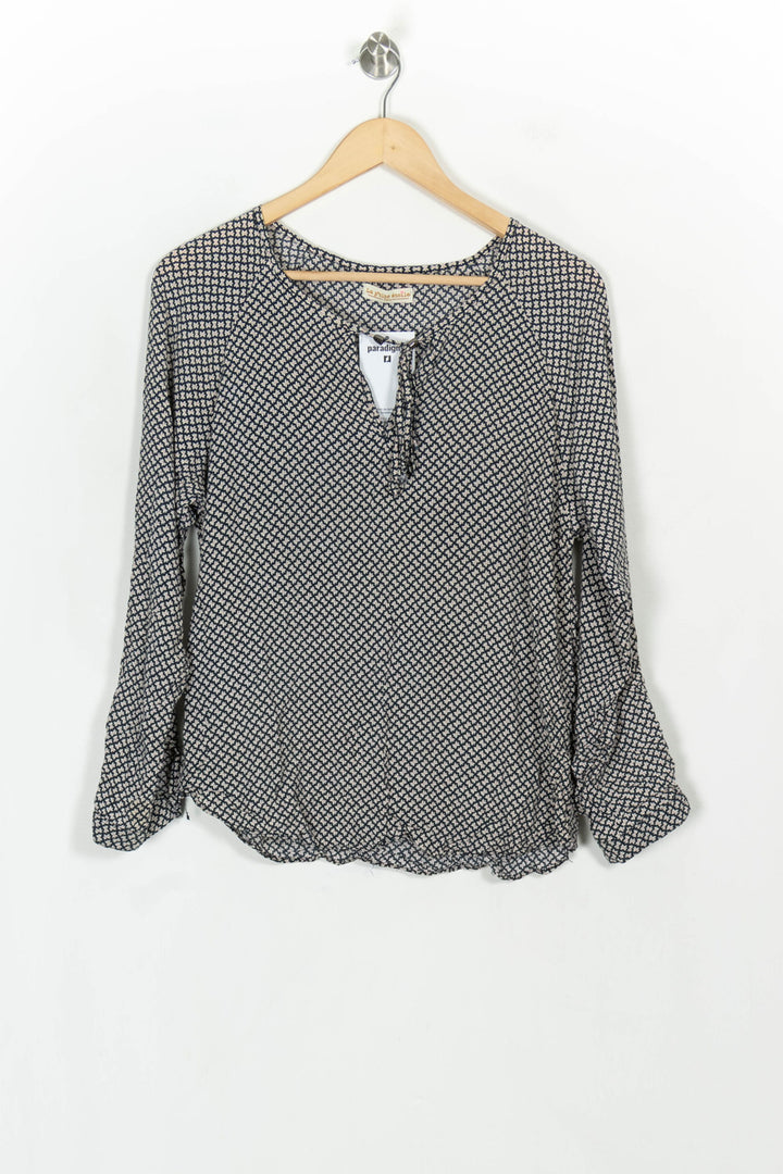 Blouse Noir et Blanc - Taille L/40 de la marque La Petite Etoile | PARAD119026 - Vendu par Paradigme - Image 2