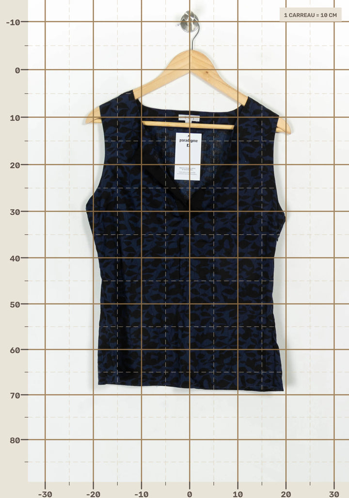 Débardeur Bleu et Noir - Taille XL/42 de la marque Maison 123 | PARAD119027 - Vendu par Paradigme - Image 4