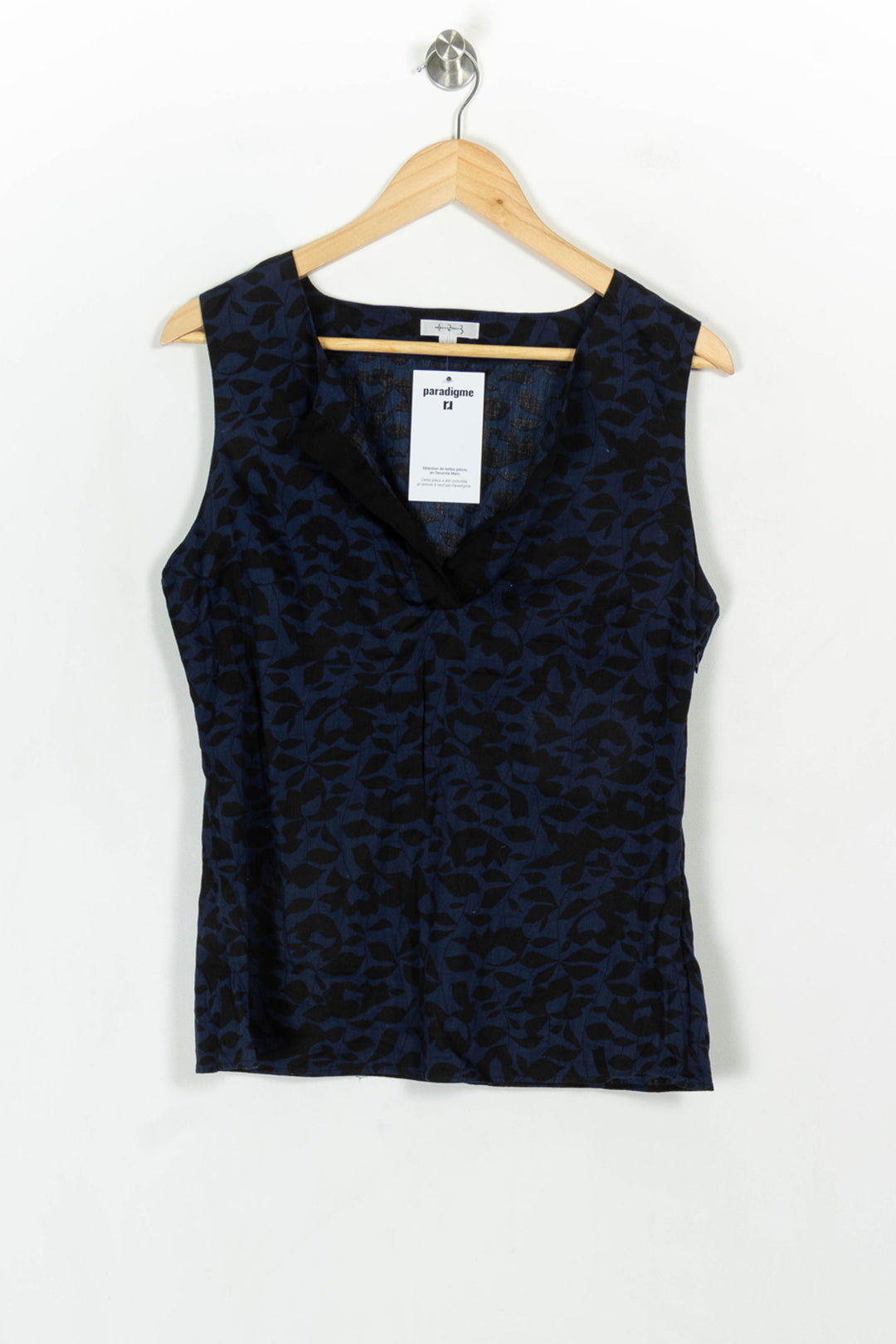 Débardeur Bleu et Noir - Taille XL/42 de la marque Maison 123 | PARAD119027 - Vendu par Paradigme - Image 2