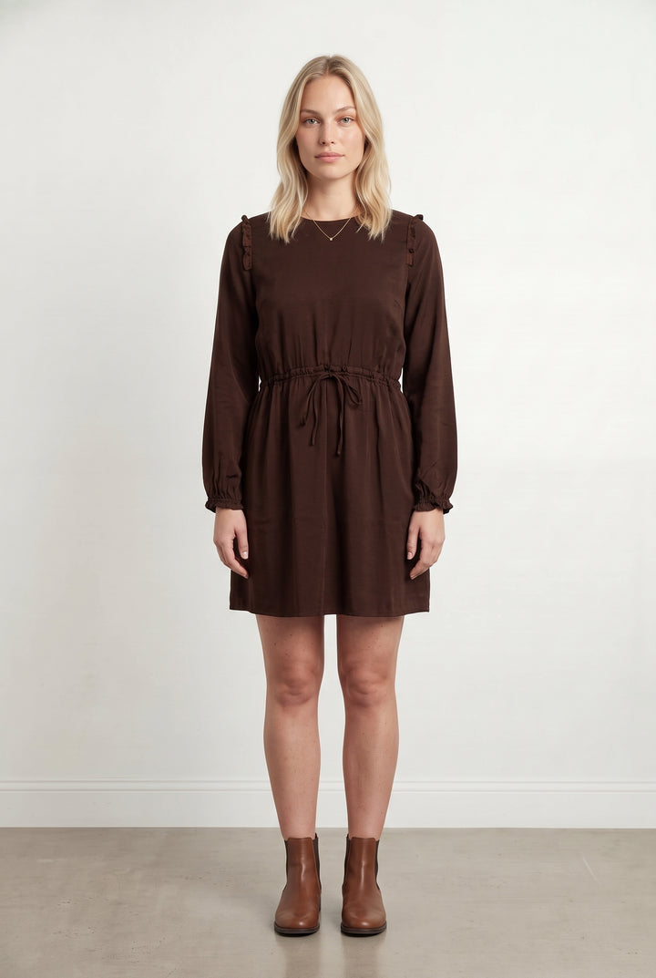 Robe Courte Marron - Taille L/40 de la marque Karl Marc John | PARAD119036 - Vendu par Paradigme - Image 1