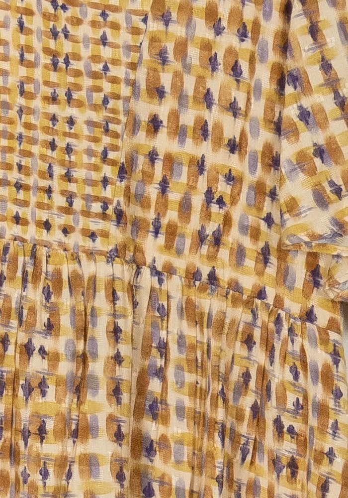 Robe Courte Jaune et Violette - Taille S/36 de la marque Grace &amp; Mila | PARAD119037 - Vendu par Paradigme - Image 3