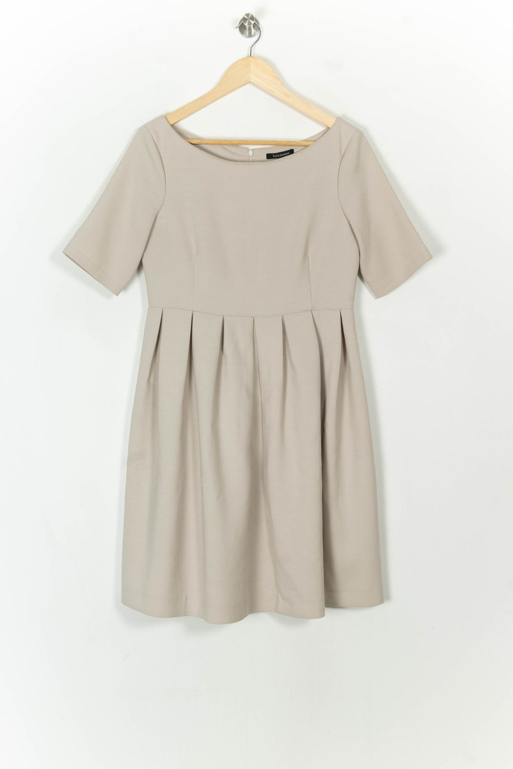 Robe Courte Beige - Taille XL/42 de la marque Tara Jarmon | PARAD119038 - Vendu par Paradigme - Image 2