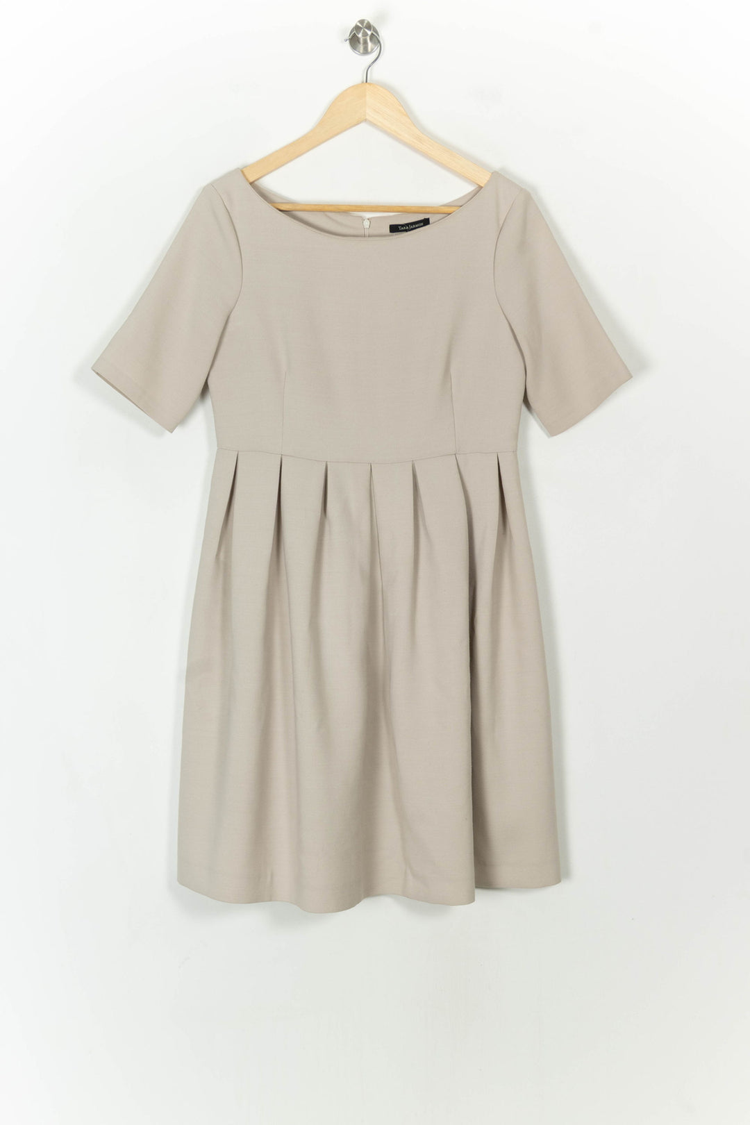 Robe Courte Beige - Taille XL/42 de la marque Tara Jarmon | PARAD119038 - Vendu par Paradigme - Image 2