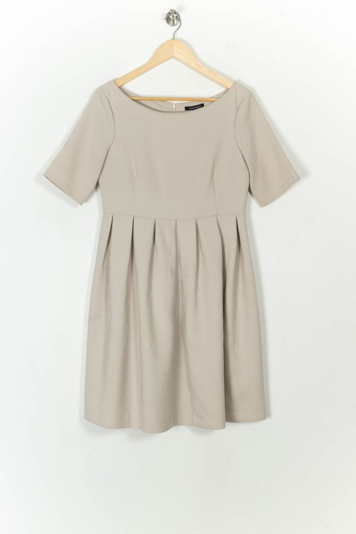 Robe Courte Beige - Taille XL/42 de la marque Tara Jarmon | PARAD119038 - Vendu par Paradigme - Image 2