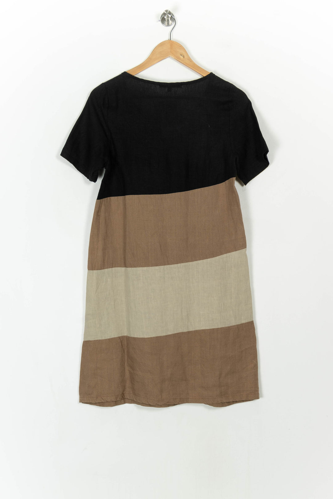 Robe Courte Noire et Beige - Taille M/38 de la marque La Fée Maraboutée | PARAD119039 - Vendu par Paradigme - Image 5