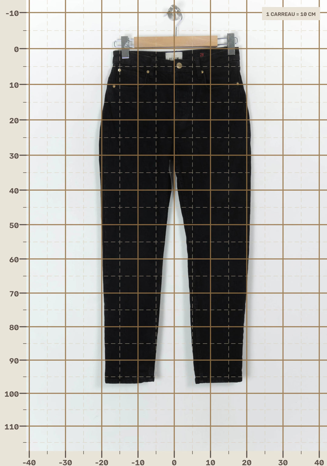 Jean Noir - Taille M/38 de la marque Sézane | PARAD119040 - Vendu par Paradigme - Image 4