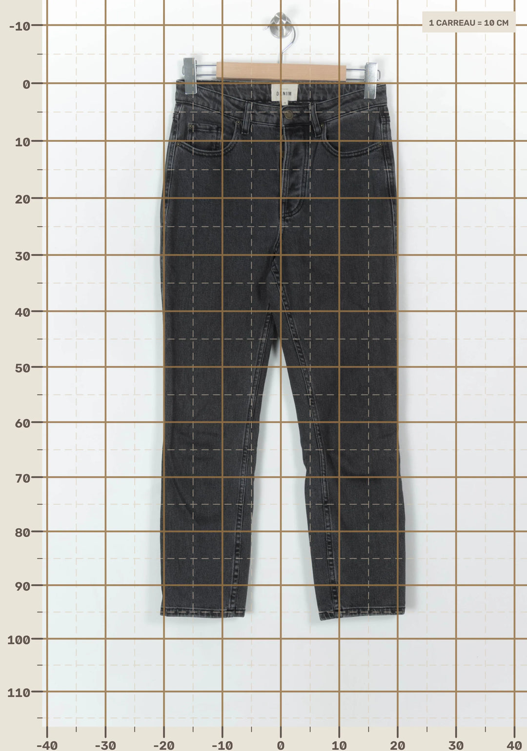 Jean Gris - Taille M/38 de la marque Sézane | PARAD119041 - Vendu par Paradigme - Image 4
