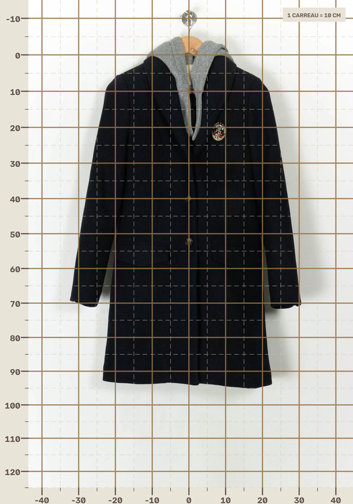 Manteau Bleu et Gris - Taille M/38 de la marque I.Code | PARAD119042 - Vendu par Paradigme - Image 4