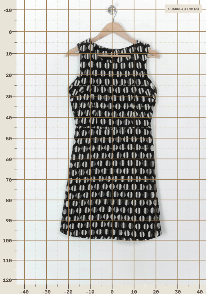 Robe Noire et Blanche - Taille M/38 de la marque La Fée Maraboutée | PARAD119043 - Vendu par Paradigme - Image 4