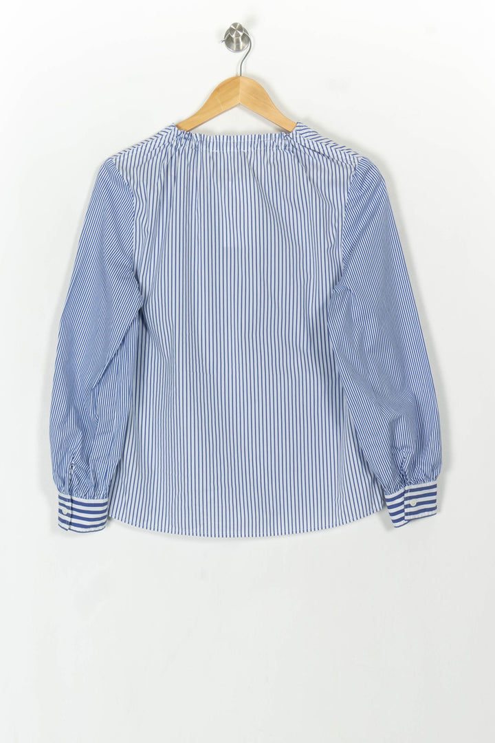 Blouse Rayée Bleue et Blanche - Taille M/38 de la marque The Kooples | PARAD119044 - Vendu par Paradigme - Image 5