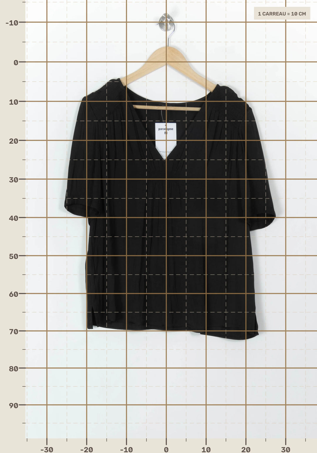 Blouse Noire - Taille XXL/44 de la marque IKKS | PARAD119047 - Vendu par Paradigme - Image 4