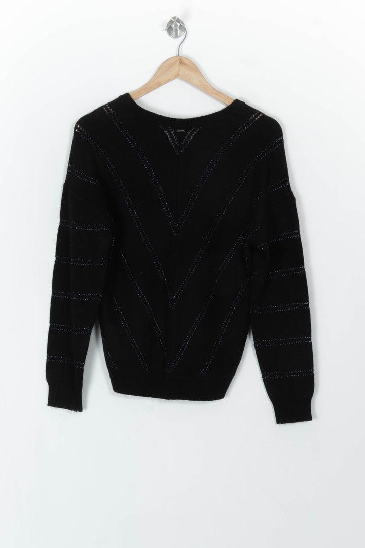 Pull Noir - Taille S/36 de la marque IKKS | PARAD119048 - Vendu par Paradigme - Image 5