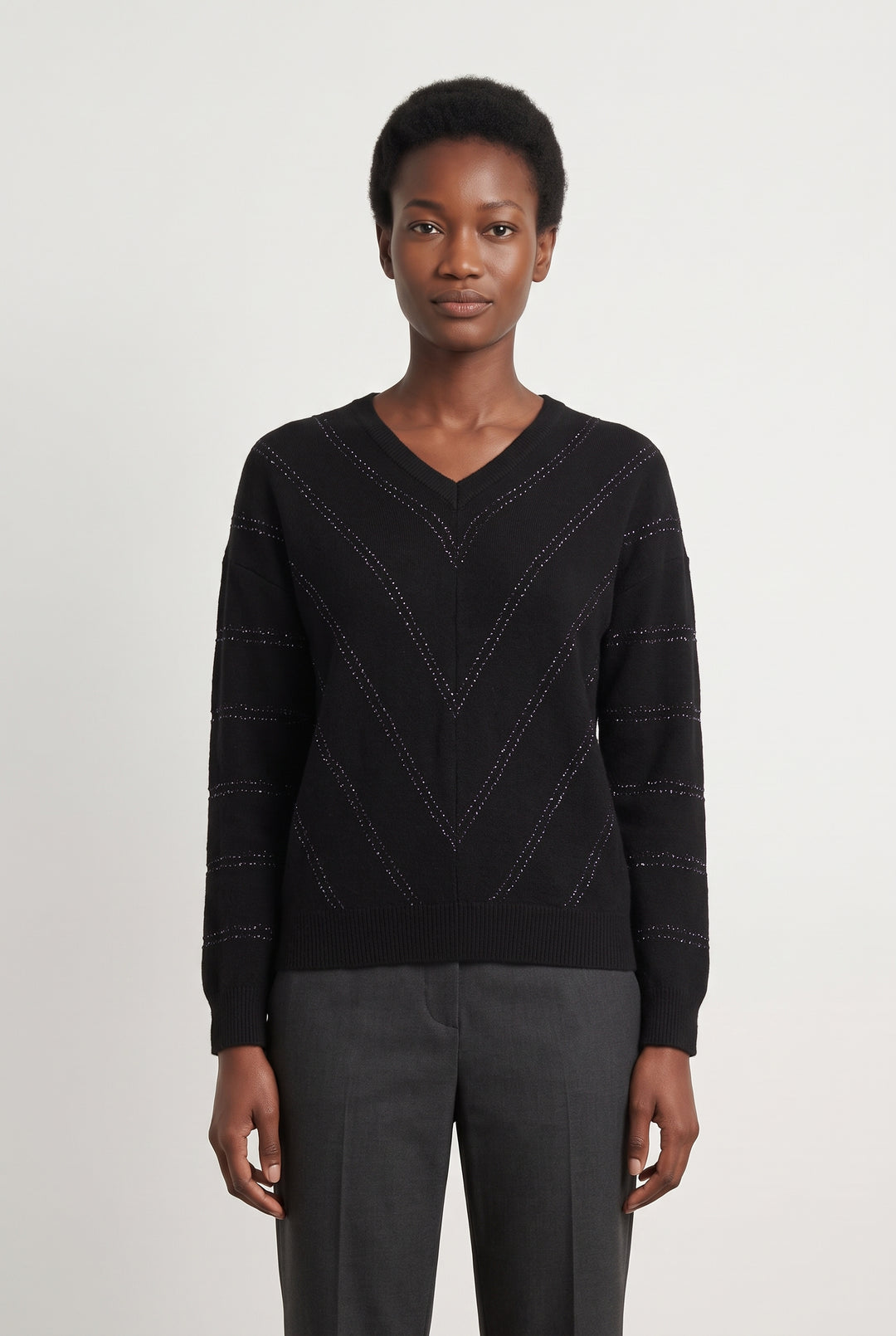 Pull Noir - Taille S/36 de la marque IKKS | PARAD119048 - Vendu par Paradigme - Image 1