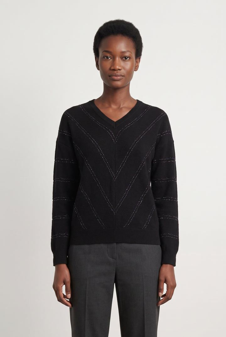 Pull Noir - Taille S/36 de la marque IKKS | PARAD119048 - Vendu par Paradigme - Image 1
