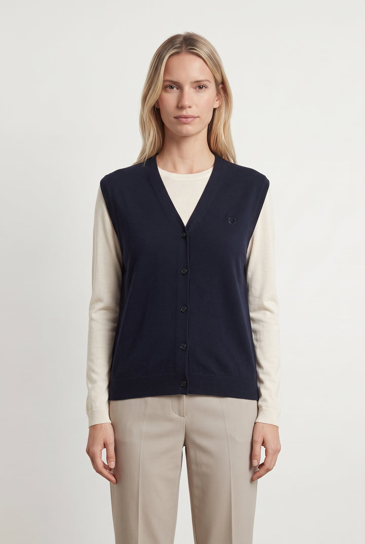 Gilet Bleu - Taille M/38 de la marque Gerard Darel | PARAD119049 - Vendu par Paradigme - Image 1