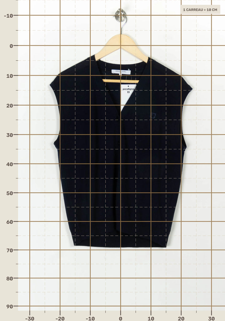 Gilet Bleu - Taille M/38 de la marque Gerard Darel | PARAD119049 - Vendu par Paradigme - Image 4