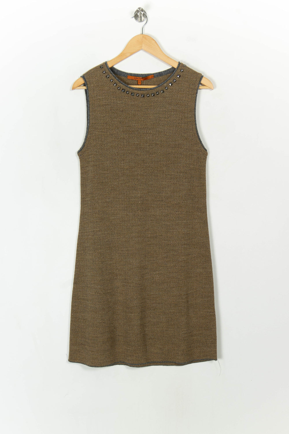 Robe Sans Manches Marron - Taille M/38 de la marque La Fée Maraboutée | PARAD119050 - Vendu par Paradigme - Image 2