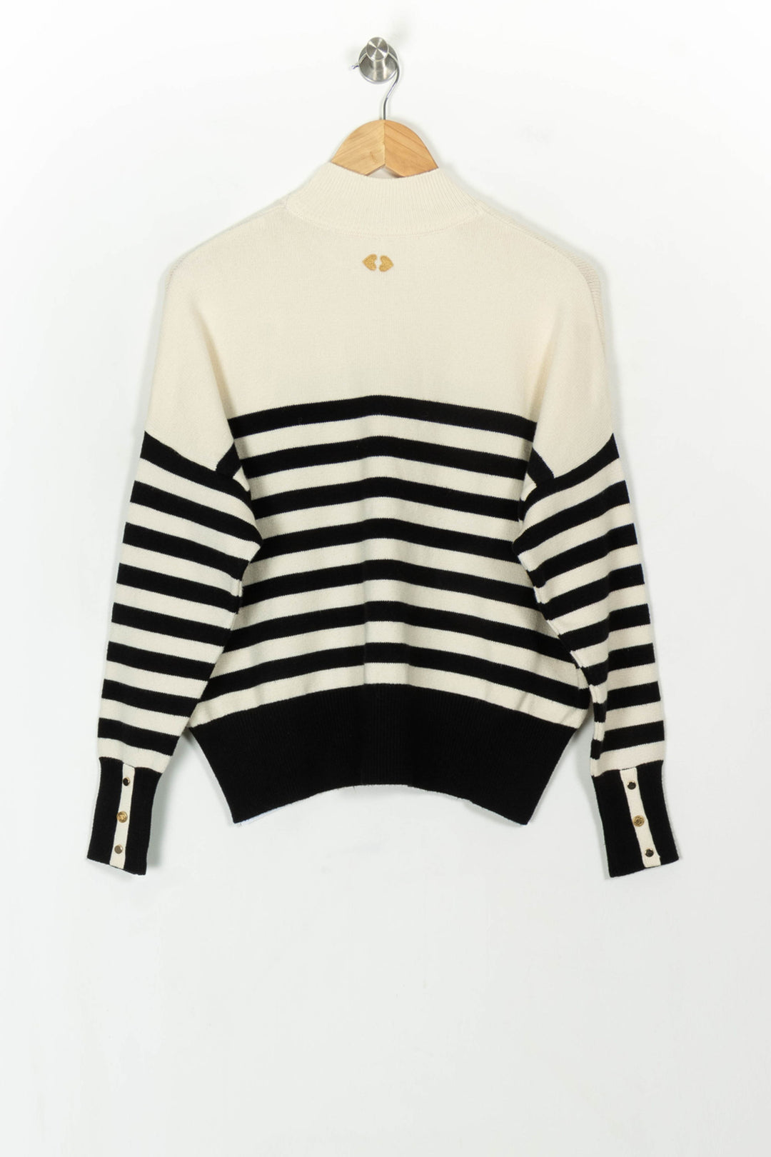 Pull Rayé Noir et Blanc - Taille XS/34 de la marque I.Code | PARAD119052 - Vendu par Paradigme - Image 5