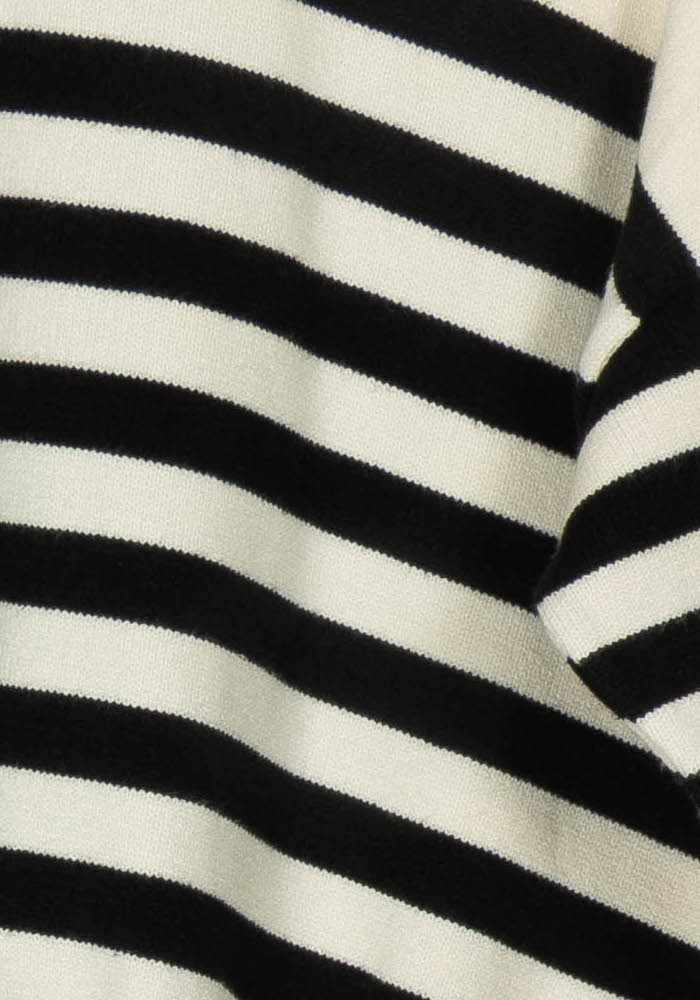 Pull Rayé Noir et Blanc - Taille XS/34 de la marque I.Code | PARAD119052 - Vendu par Paradigme - Image 3