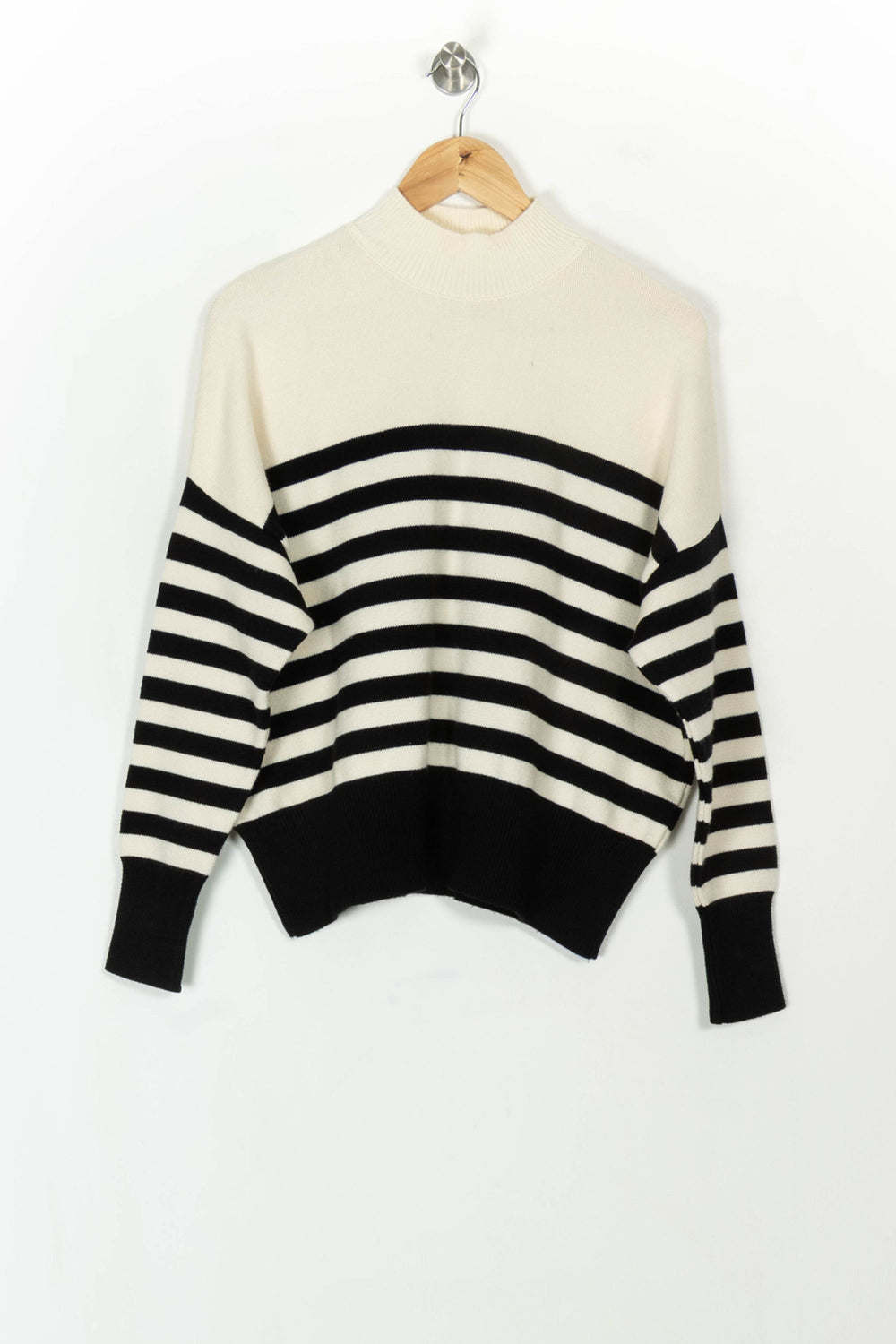 Pull Rayé Noir et Blanc - Taille XS/34 de la marque I.Code | PARAD119052 - Vendu par Paradigme - Image 2