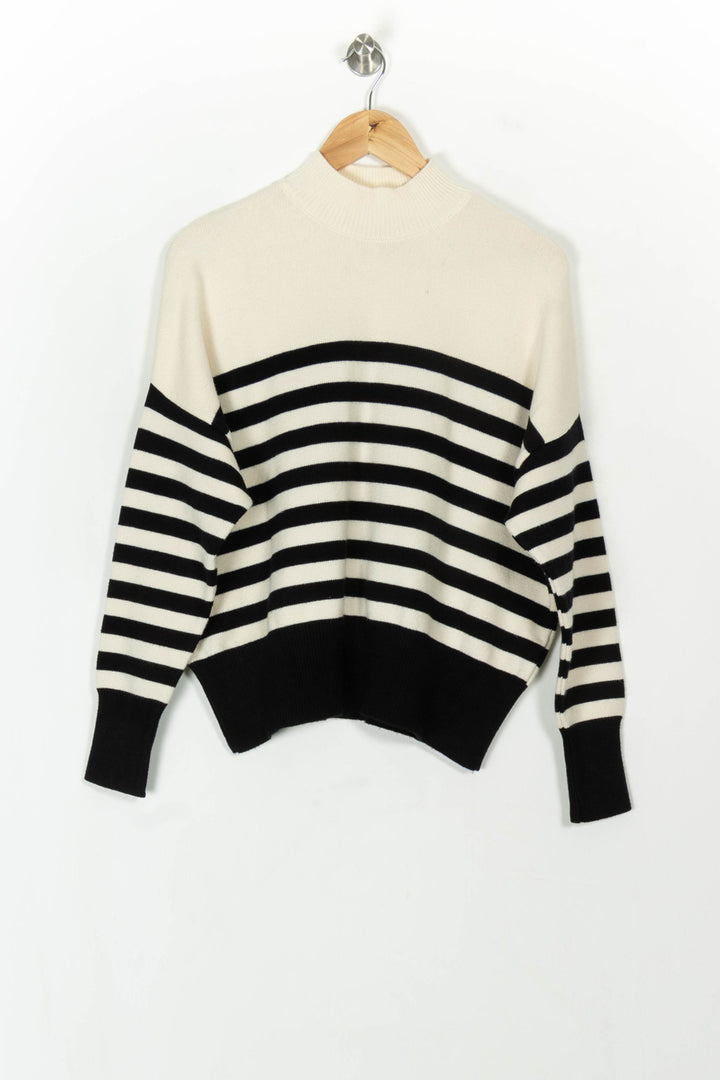 Pull Rayé Noir et Blanc - Taille XS/34 de la marque I.Code | PARAD119052 - Vendu par Paradigme - Image 2
