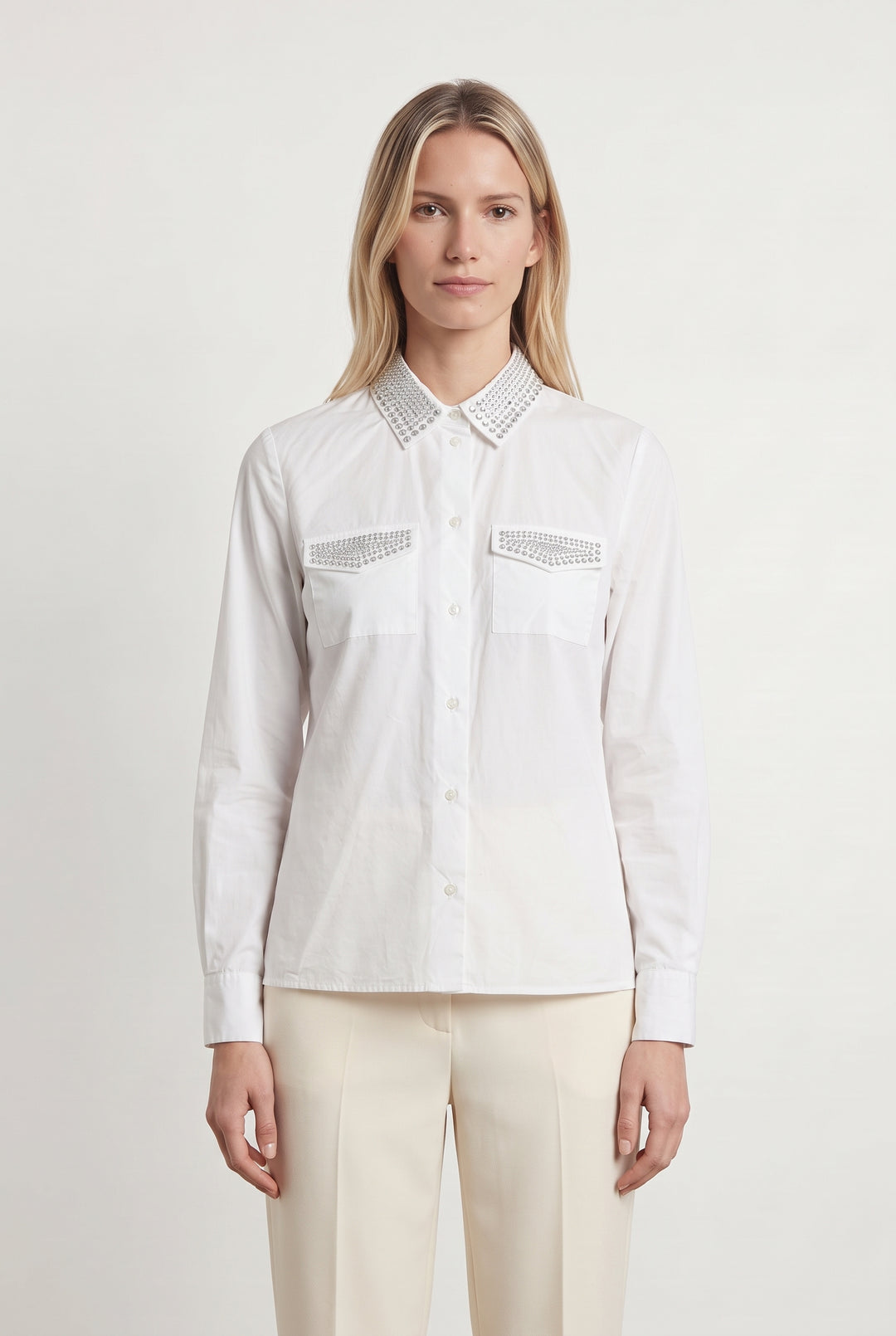 Chemise Blanche - Taille S/36 de la marque Maje | PARAD119055 - Vendu par Paradigme - Image 1