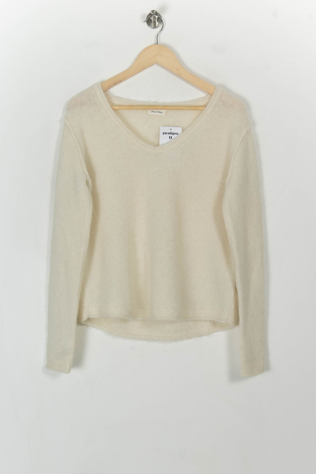 Pull Beige - Taille M/38 de la marque American Vintage | PARAD119057 - Vendu par Paradigme - Image 2