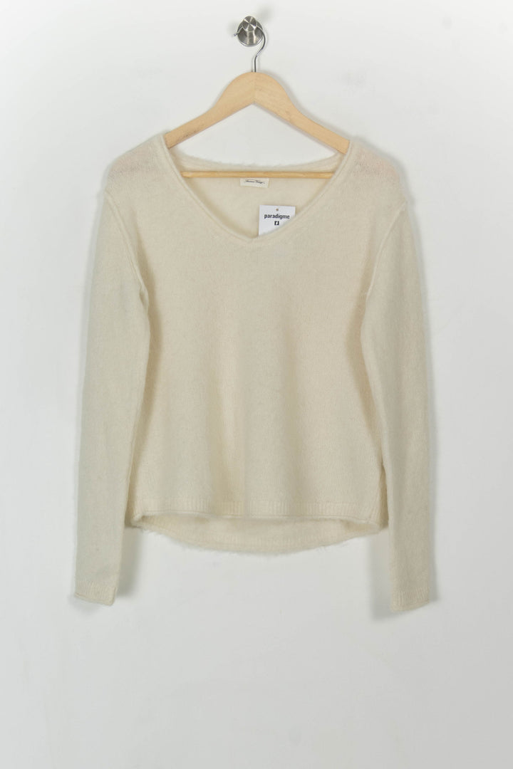 Pull Beige - Taille M/38 de la marque American Vintage | PARAD119057 - Vendu par Paradigme - Image 2