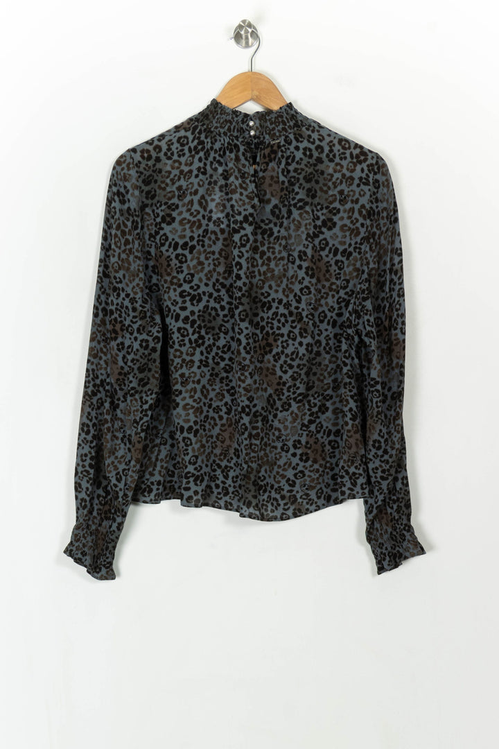 Blouse Léopard Noire et Marron - Taille XXL/44 de la marque IKKS | PARAD119058 - Vendu par Paradigme - Image 5