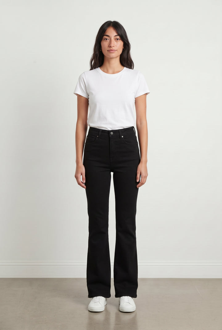 Jean Évasé Noir - Taille XS/34 de la marque One Step | PARAD119059 - Vendu par Paradigme - Image 1