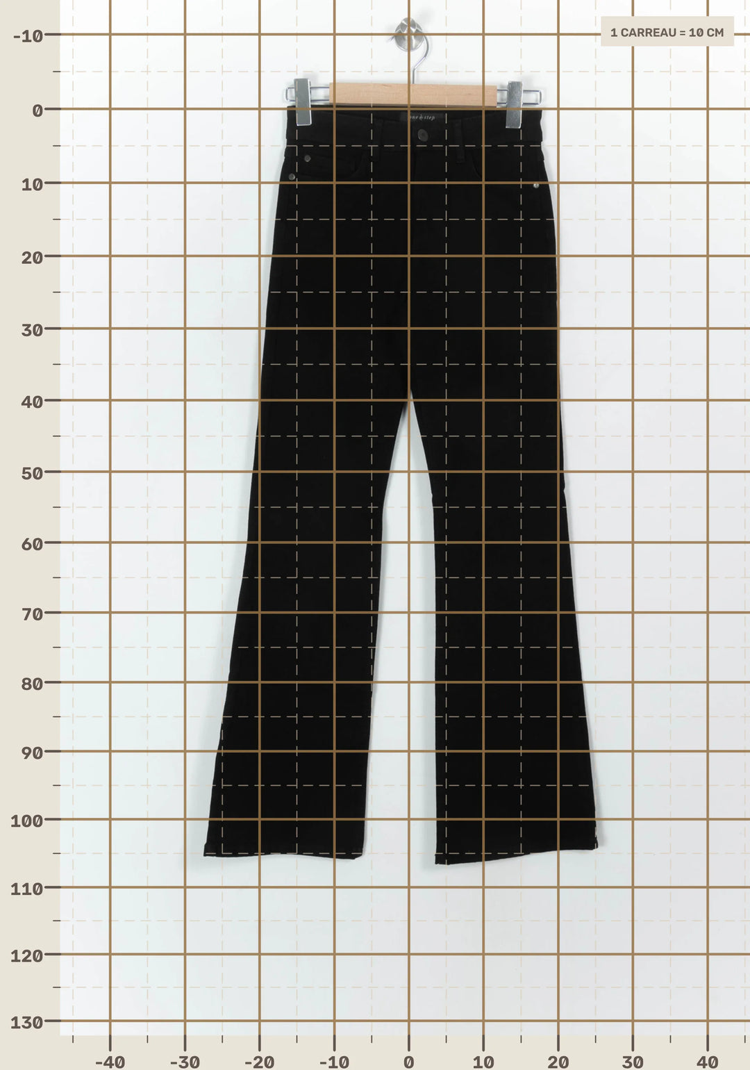Jean Évasé Noir - Taille XS/34 de la marque One Step | PARAD119059 - Vendu par Paradigme - Image 4