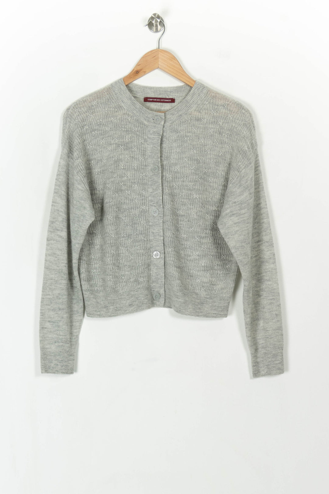 Cardigan Gris - Taille S/36 de la marque Comptoir des Cotonniers | PARAD119060 - Vendu par Paradigme - Image 2