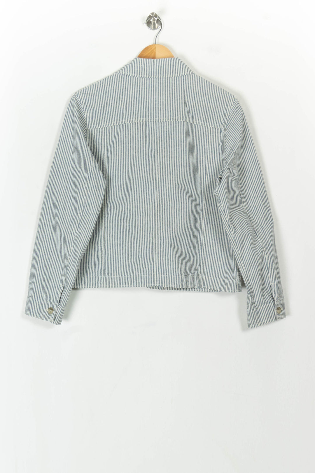 Veste Rayée Bleue et Blanche - Taille M/38 de la marque Comptoir des Cotonniers | PARAD119061 - Vendu par Paradigme - Image 5